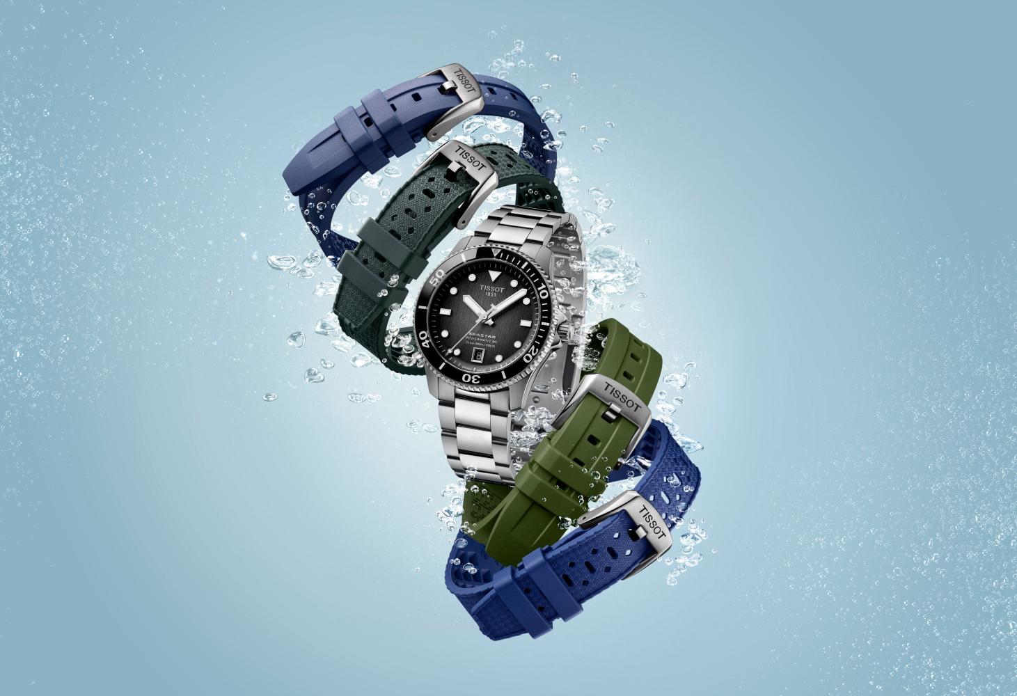 Tissot Seastar kello sekä rannekevaihtoehtoja