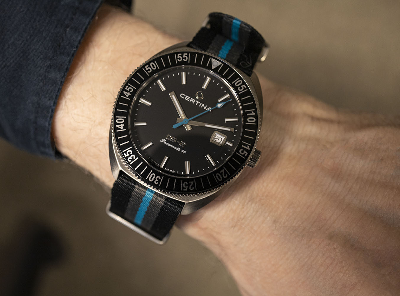 Certina DS Action Diver natorannekkeella