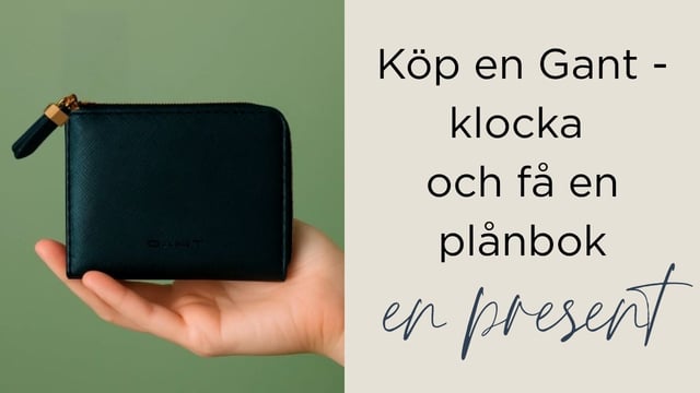 Köp en Gant-klocka – få en plånbok på köpet!