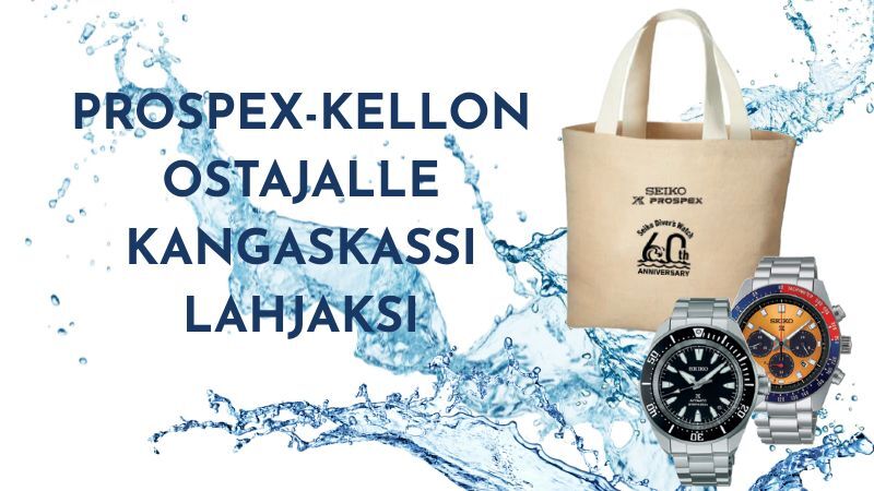 Katso mallit ja tilaa Osta Seiko Prospex kello ja saat kangaskassin