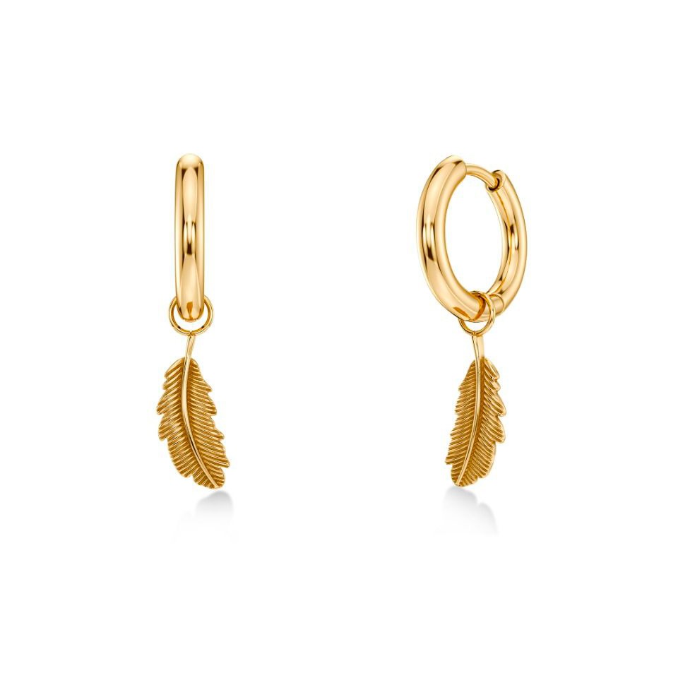 Edblad Feather Hoops S Gold korvakorut 132157