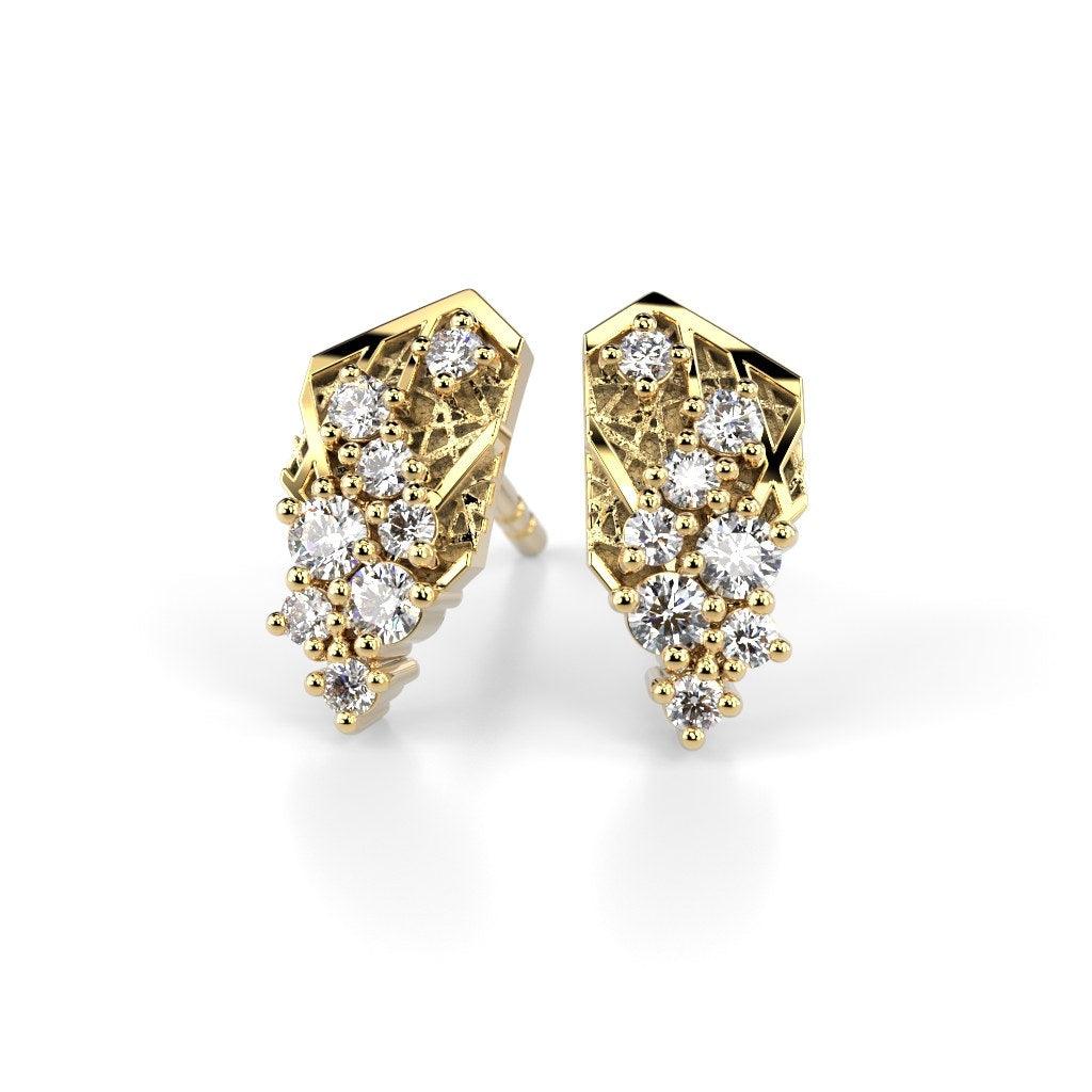 Festive Routa Rakka Timanttikorvakorut 0,21 ct keltakulta 656-021-KK