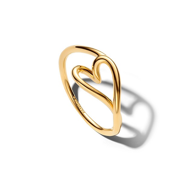 Pandora Organically Shaped Heart Small sormus 164361C00