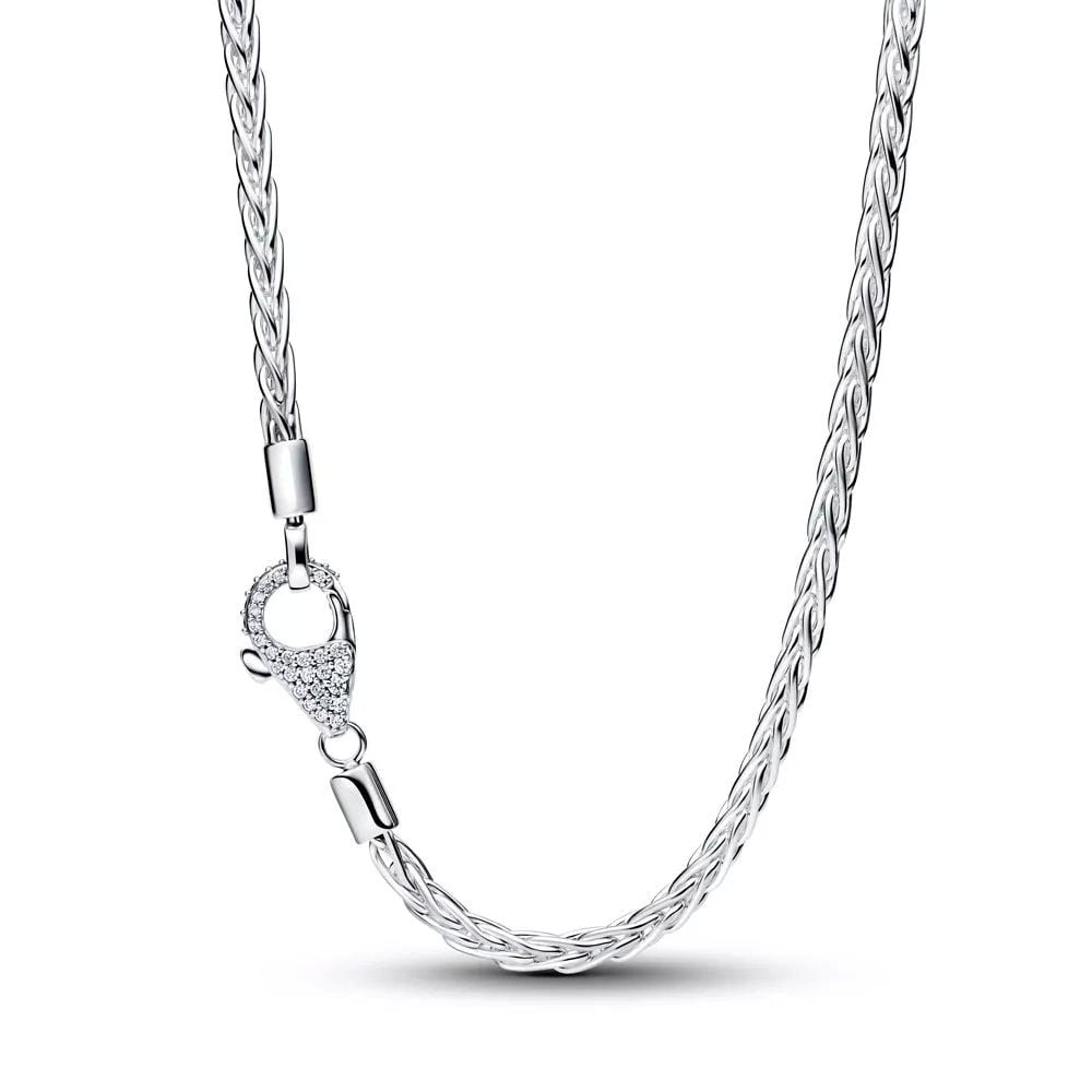Pandora Pavé Clasp Foxtail kaulakoru 45 cm 394463C01