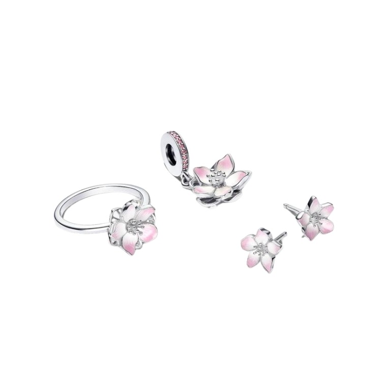 Pandora Pink Flower Cherry Blossom korusetti