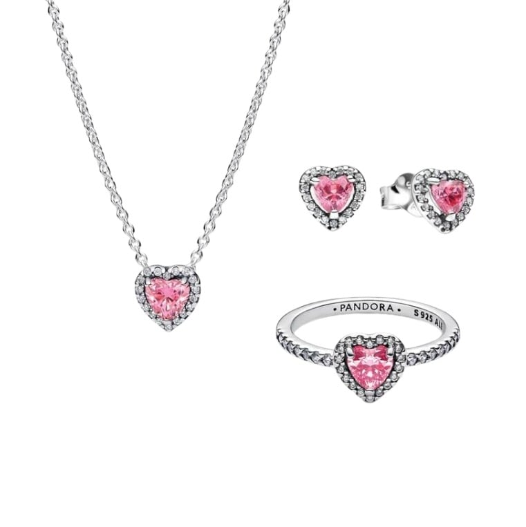 Pandora Pink Hearts korusetti