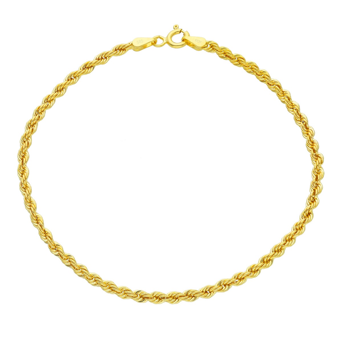Kultainen rannekoru CORD50/19CM