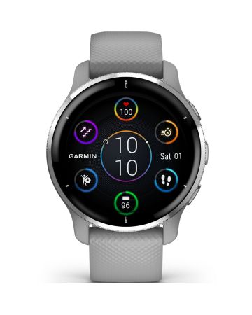 Garmin Venu 2 Plus Powder Grey Silvertone 010-02496-10