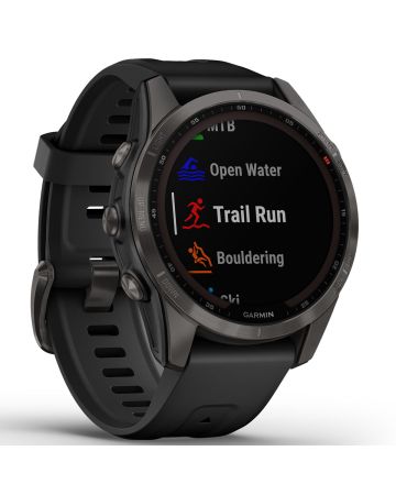Garmin Fenix 7S Sapphire Solar ,Carbon Gray DLC w/ith Black 010-02539-25-4