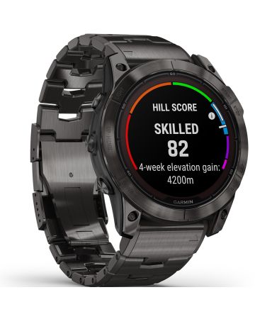 Garmin fēnix 7X Pro - Sapphire Solar Edition Hiilenharmaa DLC-pinnoitettu titaani  ja hiilenharmaa titaaniranneke 010-02778-30-1