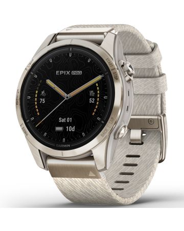 Garmin epix Pro (Gen 2) Sapphire Edition ​42 mm​ Pehmeä kulta, kermanvärinen meleerattu 010-02802-20-1