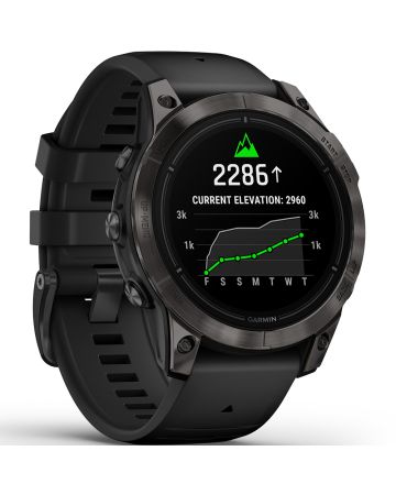 Garmin epix Pro (Gen 2) Sapphire Edition  47 mm Hiilenharmaa DLC-pinnoitettu titaani, musta silikoniranneke 010-02803-11-0