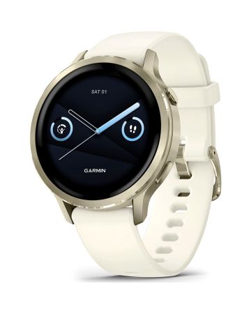 Garmin Venu 4 41mm Lunar Gold with Bone Silicone Band 010-03013-00