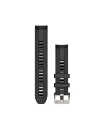 Garmin MARQ Quickfit 22 mm musta silikoniranneke 010-13225-00
