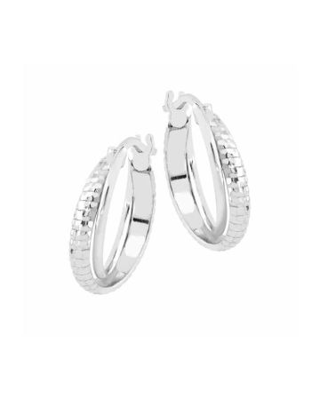 Hopeiset korvakorut 18 mm 022OR1552W