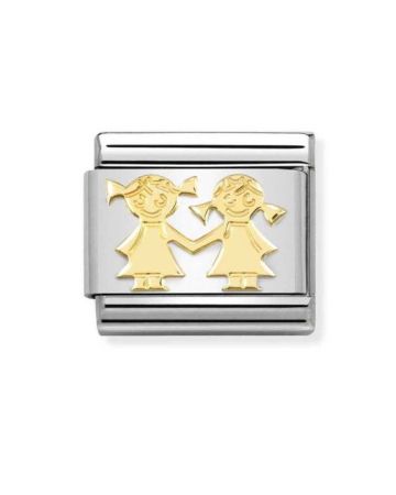 Nomination Classic Gold Sisters 030162/67