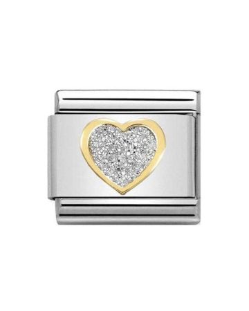 Nomination Classic Glitter Sydän 030220/02