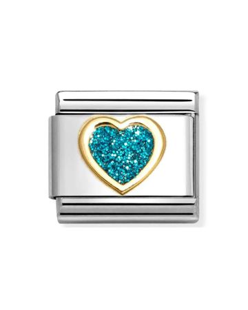 Nomination Classic Vaaleansininen sydän 030220/08