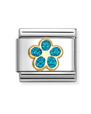 Nomination Classic Vaaleansininen kukka 030220/16