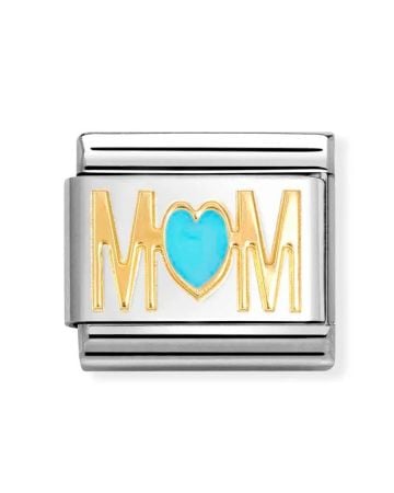 Nomination Classic Mom Blue Heart 030272/83