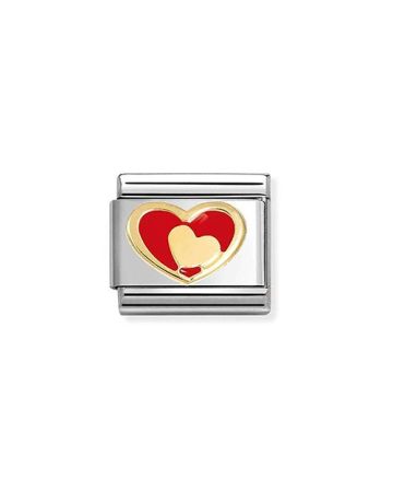 Nomination Classic Heart In Heart Red 030283/28