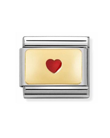 Nomination Classic / pieni punainen sydän 030284/50