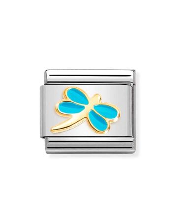 Nomination Classic Turquoise Dragonfly 030285/58