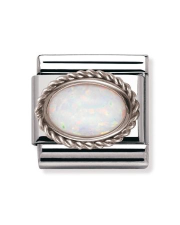 Nomination Classic Hopea Valkoinen Opaali 330503/07