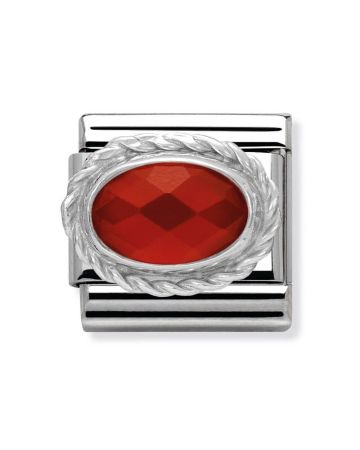 Nomination Classic Hopea Punainen Akaatti 330503/28