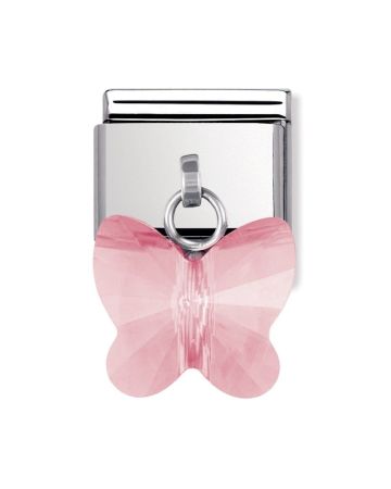 Nomination Classic Swarovski Perhonen Pinkki 030604/11-1