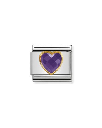 Nomination Classic 18K Violetti Zirkoniasydän 030610/001