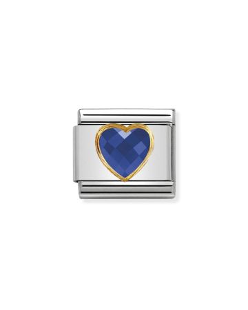 Nomination Classic 18K Sininen Zirkoniasydän 030610/007