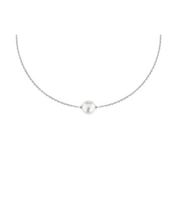 Hopeinen helmikaulakoru 031HK0500W