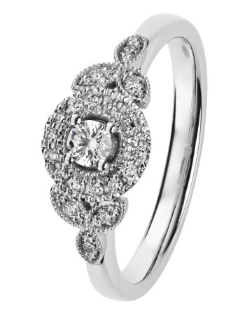 Kohinoor Clara Queen -timanttisormus 033-269V-22