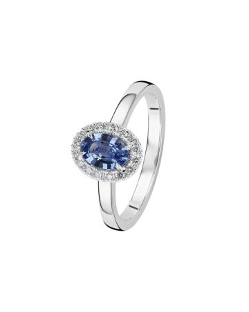 Kohinoor Olivia Diamantring mit blauem Saphir 033-411VS-16
