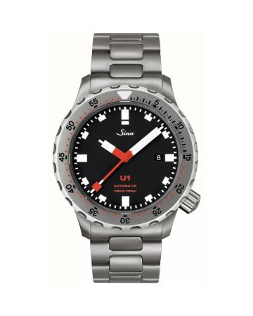 Sinn U1 Diving -rannekello / teräsranneke 1010.010-1