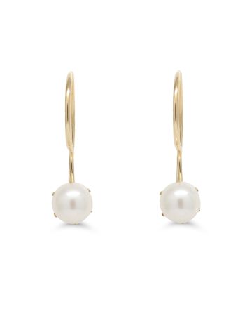 Helmikorvakorut koukulla 4 mm 1014valk