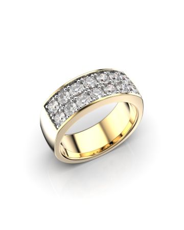 Festive Thelma timanttisormus, keltakulta 111-100-KK