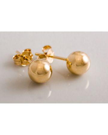 Gold Ohrringe 6 mm 20032