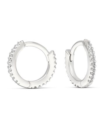 Hopeiset rengaskorvakorut E-2067Z