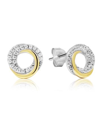 Kullatut hopeakorvakorut E-1740ZG