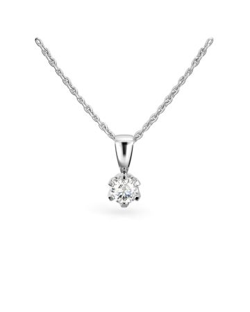 Festive Classic timanttiriipus, valkokulta 129-025R-VK