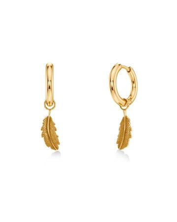 Edblad Feather Hoops S Gold korvakorut 132157
