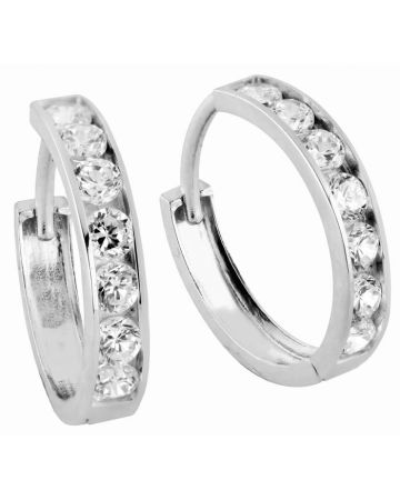 Weißes Goldiset Ohrringe OT3763 W-1