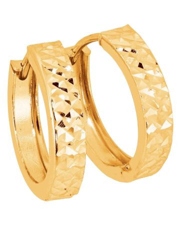 Kultaiset rengaskorvakorut CSR 622