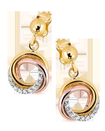Kultaiset tappikorvakorut VXXCTE200554-II-TC 