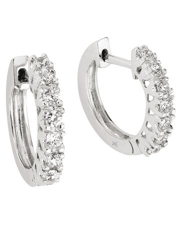 Valkokultaiset rengaskorvakorut 412862-00R