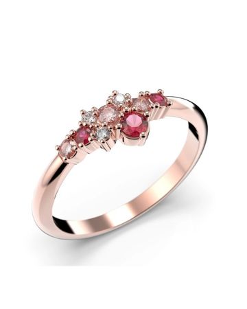 Festive Nelly Pink timanttisormus 609-019P-PK