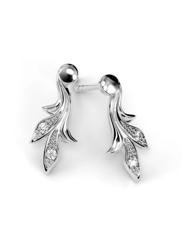 Festive Feeniks Korvakorut 0,04 ct valkokulta 707-004K