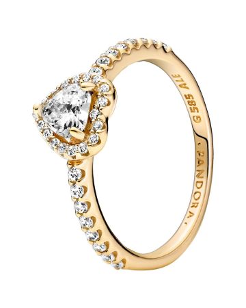 Pandora Elevated Heart sormus 14K 159139C01-1